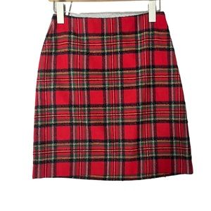 Sparkly vintage plaid skirt